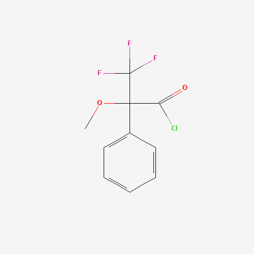 (±)-a-Methoxy-a-trifluoromethylphenylacetyl chloride (CAS: 64312-89-6) - Chemical Structure and Molecular Formula 