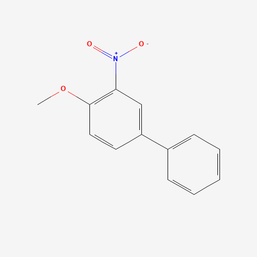4-Methoxy-3-nitrobiphenyl (CAS: 15854-73-6) - Chemical Structure and Molecular Formula 