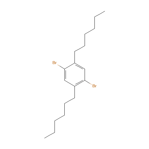 2,5-Bis(hexyl)-1,4-dibromobenzene (CAS: 117635-21-9) - Related Chemical Product