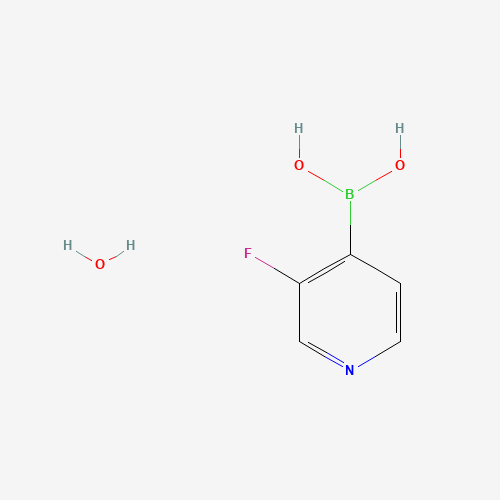 3-Fluoro-4-pyridineboronic acid hydrate (CAS: 1029880-18-9) - Chemical Structure and Molecular Formula 