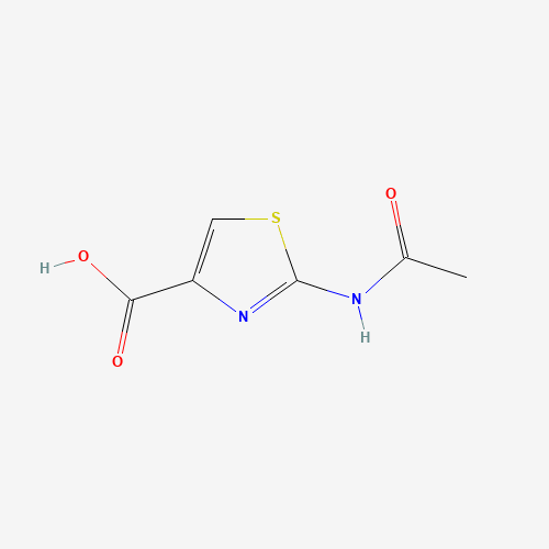 2-(Acetylamino)-1,3-thiazole-4-carboxylic acid (CAS: 50602-38-5) - Chemical Structure and Molecular Formula 