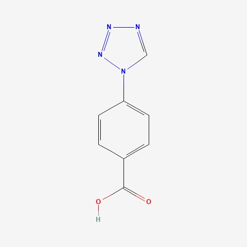 4-(1H-Tetraazol-1-yl)benzoic acid (CAS: 78190-05-3) - Chemical Structure and Molecular Formula 
