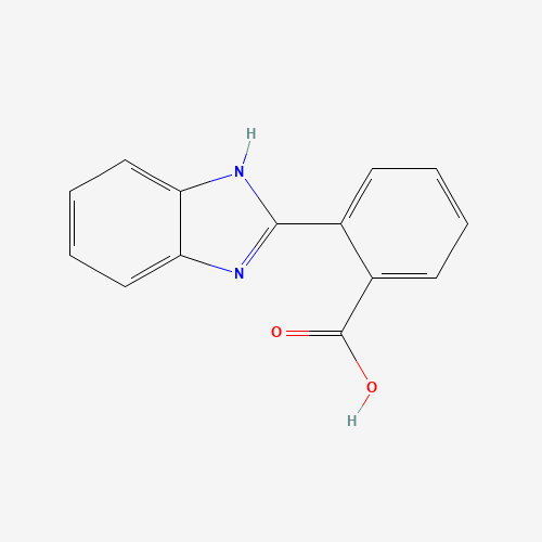 2-(1H-Benzoimidazol-2-yl)benzoic acid (CAS: 16529-06-9) - Chemical Structure and Molecular Formula 