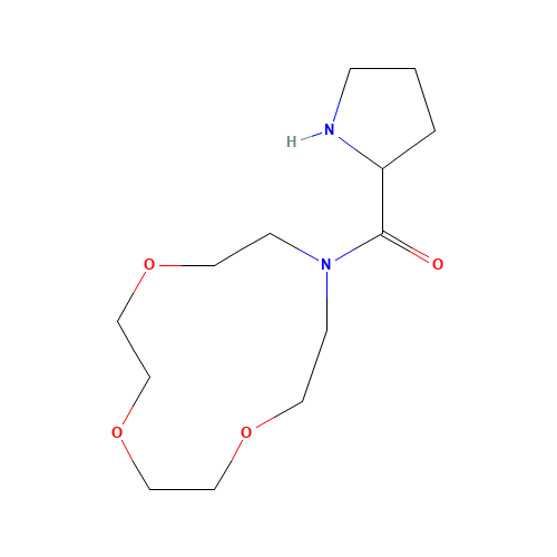 Pyrrolidin-2-yl-(1,4,7-trioxa-10-aza-cyclododec-10-yl)-methanone (CAS: 436811-22-2) - Related Chemical Product