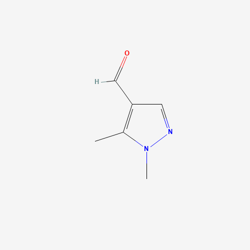 1,5-Dimethyl-1H-pyrazole-4-carbaldehyde (CAS: 25711-30-2) - Chemical Structure and Molecular Formula 