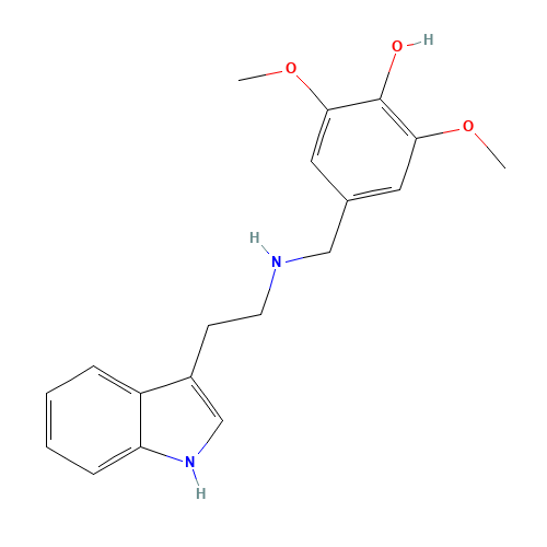 4-{[2-(1H-Indol-3-yl)-ethylamino]-methyl}-2,6-dimethoxy-phenol (CAS: 383149-12-0) - Related Chemical Product
