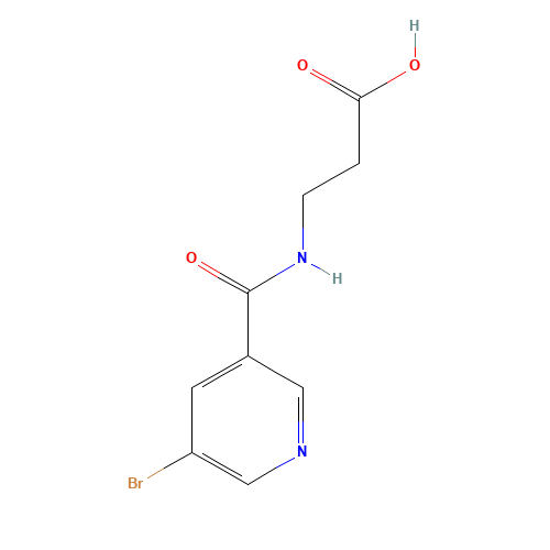 3-[(5-Bromo-pyridine-3-carbonyl)-amino]-propionic acid (CAS: 332874-04-1) - Related Chemical Product