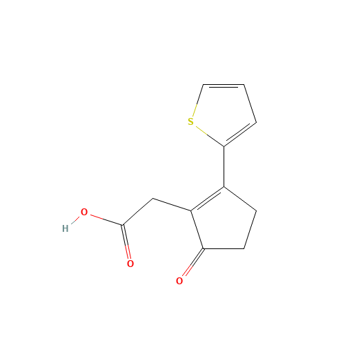 (5-Oxo-2-thiophen-2-yl-cyclopent-1-enyl)-acetic acid (CAS: 436086-95-2) - Related Chemical Product