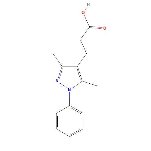 3-(3,5-Dimethyl-1-phenyl-1H-pyrazol-4-yl)-propionic acid (CAS: 381697-36-5) - Related Chemical Product