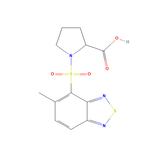 1-(5-Methyl-benzo[1,2,5]thiadiazole-4-sulfonyl)-pyrrolidine-2-carboxylic acid (CAS: 436811-15-3) - Related Chemical Product