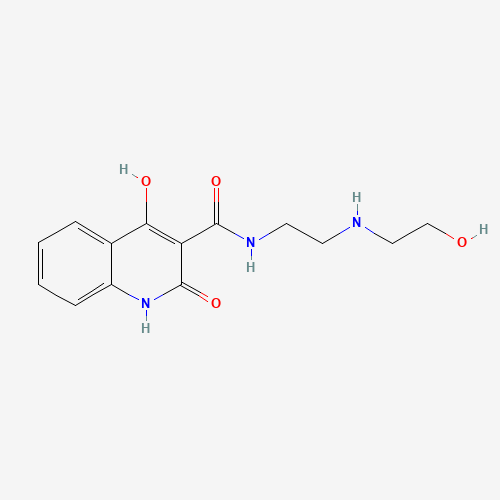 4-Hydroxy-2-oxo-1,2-dihydro-quinoline-3-carboxylic acid [2-(2-hydroxy-ethylamino)-ethyl]-amide (CAS: 436088-79-8) - Related Chemical Product