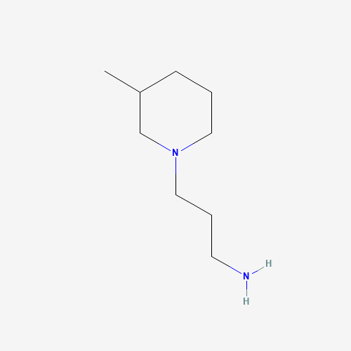 3-(3-Methyl-piperidin-1-yl)-propylamine chemical structure 3-(3-Methyl-piperidin-1-yl)-propylamine (CAS: 14156-91-3) - Chemical Structure and Molecular Formula