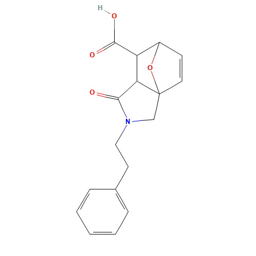 4-Oxo-3-phenethyl-10-oxa-3-aza-tricyclo[5.2.1.0*1,5*]dec-8-ene-6-carboxylic acid (CAS: 77960-22-6) - Related Chemical Product