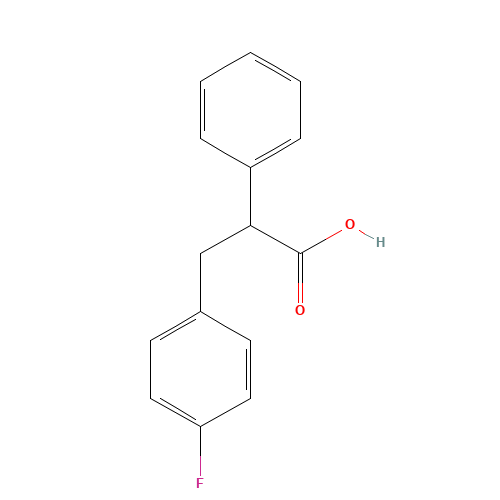 3-(4-Fluoro-phenyl)-2-phenyl-propionic acid (CAS: 436086-86-1) - Related Chemical Product