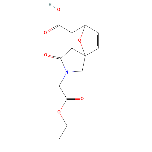 3-Ethoxycarbonylmethyl-4-oxo-10-oxa-3-aza-tricyclo[5.2.1.0*1,5*]dec-8-ene-6-carboxylic acid (CAS: 436811-04-0) - Related Chemical Product