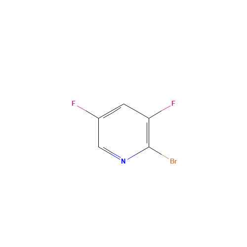 2-Bromo-3,5-difluoropyridine (CAS: 660425-16-1) - Chemical Structure and Molecular Formula 