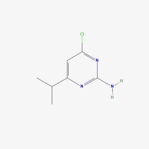 2-Amino-4-chloro-6-isopropylpyrimidine (CAS: 73576-33-7) - Chemical Structure and Molecular Formula 