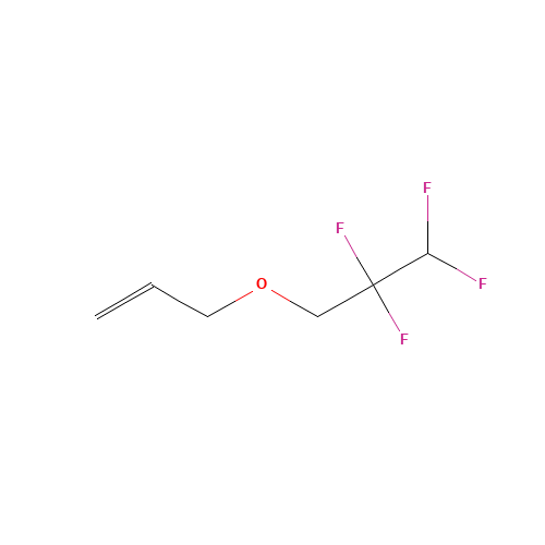 Allyl 2,2,3,3-tetrafluoropropyl ether (CAS: 681-68-5) - Chemical Structure and Molecular Formula 