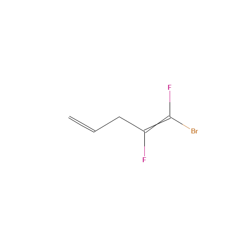 1-Bromo-1,2-difluoro-1,4-pentadiene (CAS: 1730-24-1) - Chemical Structure and Molecular Formula 