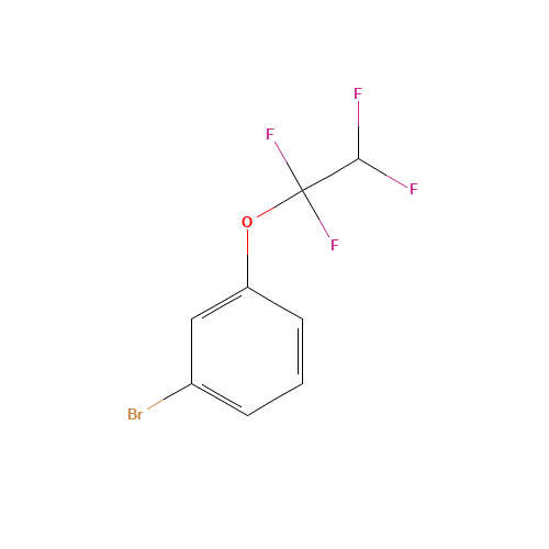1-Bromo-3-(1,1,2,2-tetrafluoroethoxy)-benzene (CAS: 527751-45-7) - Chemical Structure and Molecular Formula 