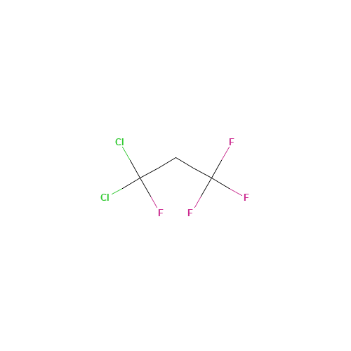 1,1-Dichloro-1,3,3,3-tetrafluoropropane (CAS: 64712-27-2) - Chemical Structure and Molecular Formula 