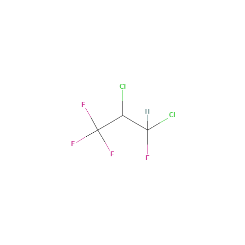 2,3-Dichloro-1,1,1,3-tetrafluoropropane (CAS: 146916-90-7) - Chemical Structure and Molecular Formula 