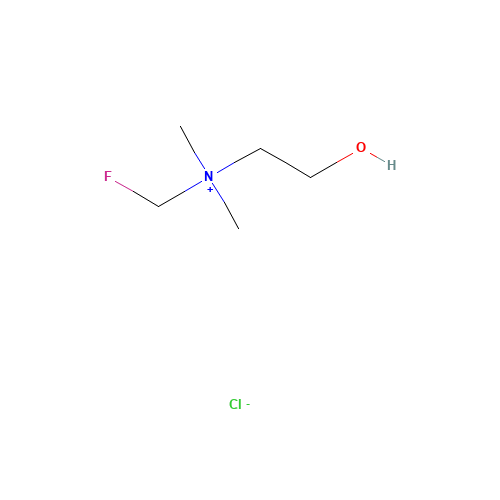Fluorocholine chloride (CAS: 459424-38-5) - Chemical Structure and Molecular Formula 