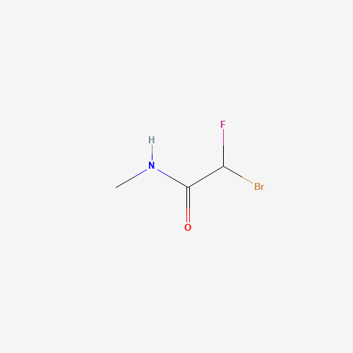 N-Methyl bromofluoroacetamide (CAS: 53441-14-8) - Chemical Structure and Molecular Formula 
