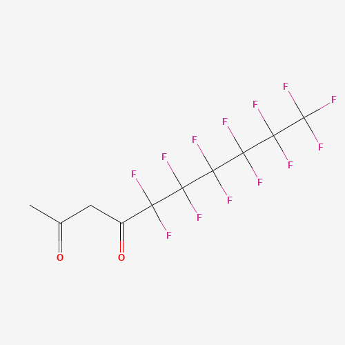 (Perfluoroheptanoyl)acetone (CAS: 82822-26-2) - Chemical Structure and Molecular Formula 