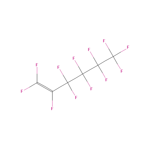 Perfluorohexene-1 (CAS: 755-25-9) - Chemical Structure and Molecular Formula 