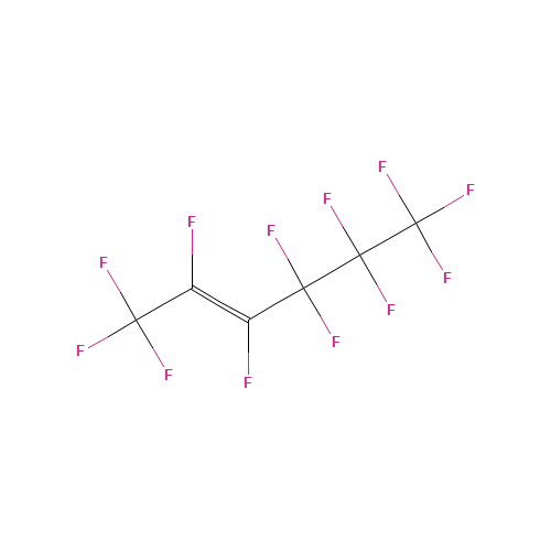 Perfluorohexene-2 (CAS: 1584-00-5) - Chemical Structure and Molecular Formula 