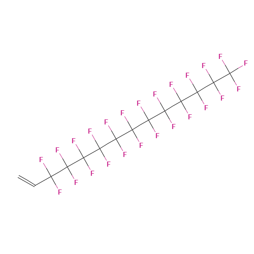 1H,1H,2H-Perfluoro-1-tetradecene (CAS: 67103-05-3) - Chemical Structure and Molecular Formula 