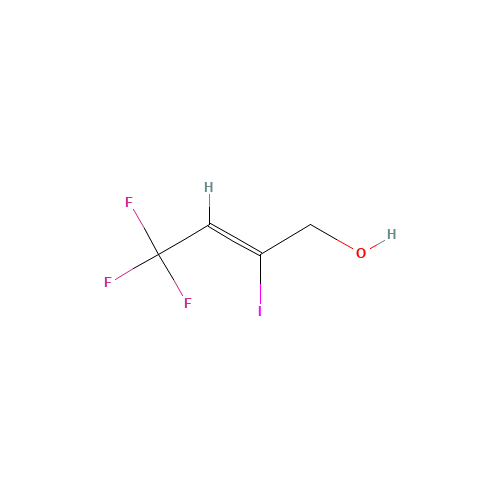 4,4,4-Trifluoro-2-iodobut-2-en-1-ol (CAS: 674-35-1) - Chemical Structure and Molecular Formula 