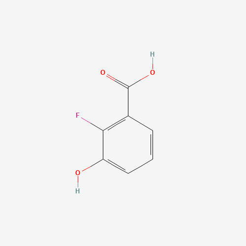 2-Fluoro-3-hydroxybenzoic acid (CAS: 91658-92-3) - Chemical Structure and Molecular Formula 