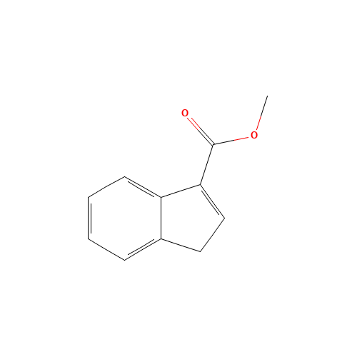 Methyl 1H-indene-3-carboxylate (CAS: 39891-79-7) - Chemical Structure and Molecular Formula 