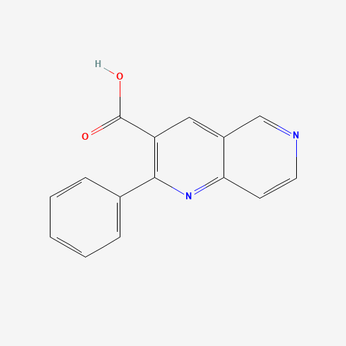 2-Phenyl-1,6-naphthyridine-3-carboxylic acid (CAS: 849020-81-1) - Chemical Structure and Molecular Formula 