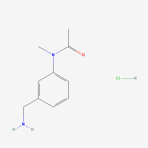 N-[3-(Aminomethyl)phenyl]-N-methylacetamide hydrochloride (CAS: 849020-90-2) - Chemical Structure and Molecular Formula 