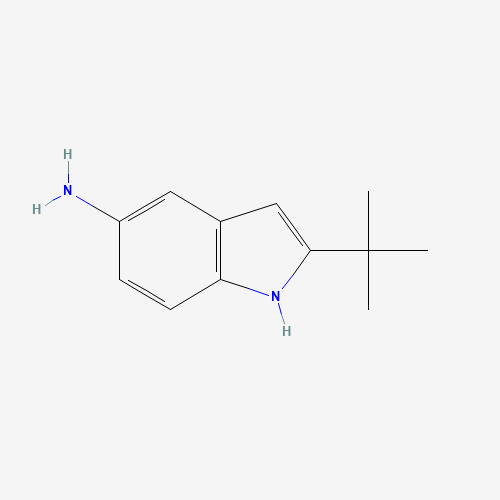 2-tert-Butyl-1H-indol-5-amine (CAS: 194242-23-4) - Chemical Structure and Molecular Formula 
