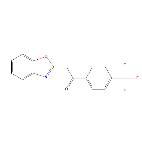 2-(1,3-Benzoxazol-2-yl)-1-[4-(trifluoromethyl)-phenyl]ethanone (CAS: 849021-35-8) - Related Chemical Product
