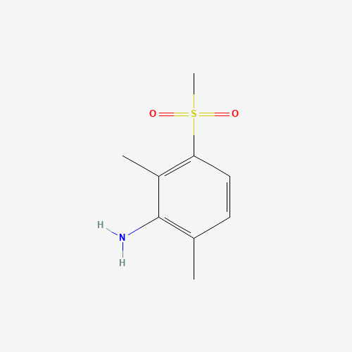 2,6-Dimethyl-3-(methylsulfonyl)aniline (CAS: 10311-40-7) - Chemical Structure and Molecular Formula 