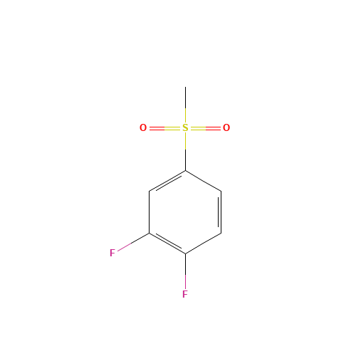 1,2-Difluoro-4-(methylsulfonyl)benzene (CAS: 424792-57-4) - Chemical Structure and Molecular Formula 