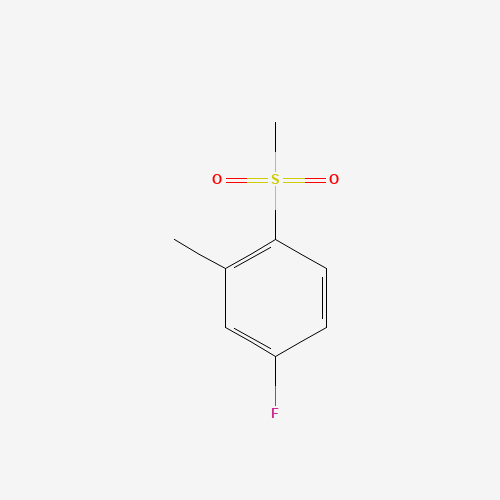 4-Fluoro-2-methyl-1-(methylsulfonyl)benzene (CAS: 828270-62-8) - Chemical Structure and Molecular Formula 