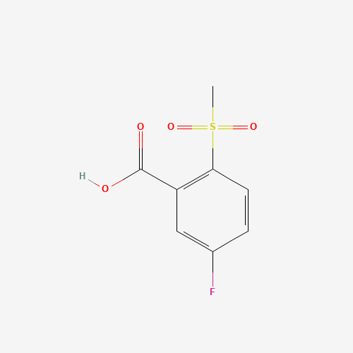 5-Fluoro-2-(methylsulfonyl)benzoic acid (CAS: 773873-55-5) - Chemical Structure and Molecular Formula 