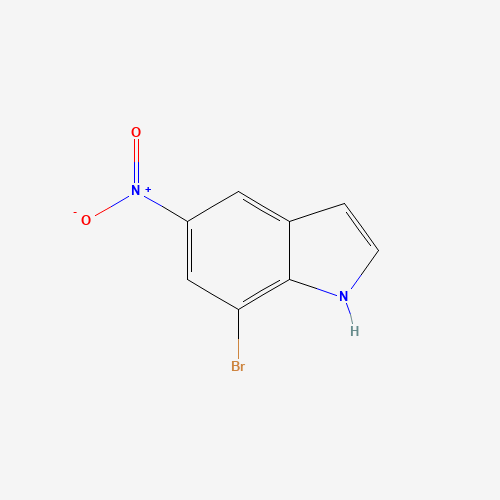 7-Bromo-5-nitroindole (CAS: 87240-07-1) - Chemical Structure and Molecular Formula 