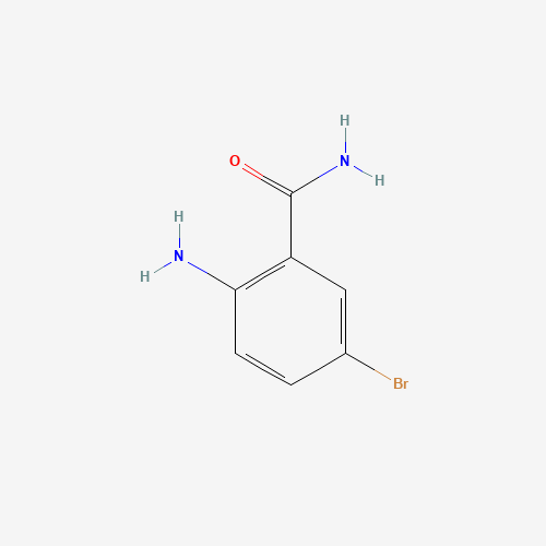 2-Amino-5-bromobenzamide (CAS: 16313-66-9) - Chemical Structure and Molecular Formula 