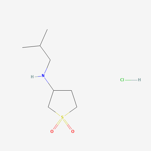 (1,1-Dioxo-tetrahydro-1lambda*6*-thiophen-3-yl)-isobutyl-amine hydrochloride (CAS: 247109-25-7) - Chemical Structure and Molecular Formula 