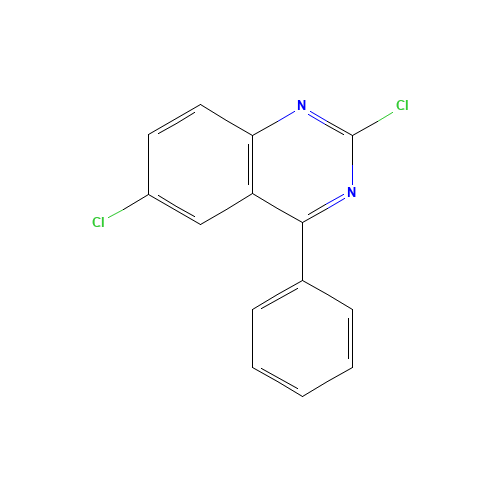 2,6-Dichloro-4-phenyl-quinazoline (CAS: 5185-54-6) - Chemical Structure and Molecular Formula 