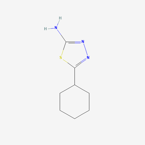 5-Cyclohexyl-[1,3,4]thiadiazol-2-ylamine (CAS: 56882-77-0) - Chemical Structure and Molecular Formula 