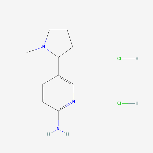 5-(1-Methyl-pyrrolidin-2-yl)-pyridin-2-ylamine dihydrochloride (CAS: 104395-87-1) - Chemical Structure and Molecular Formula 
