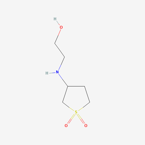 2-(1,1-Dioxo-tetrahydro-1lambda*6*-thiophen-3-yl-amino)-ethanol (CAS: 58903-81-4) - Chemical Structure and Molecular Formula 